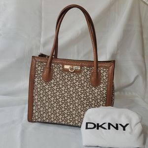 DKNY Brown & Tan Bag 12W x 10H x 5.5D